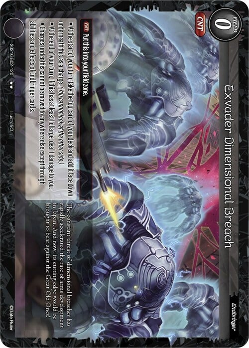 Exvader Dimensional Breach Card Front