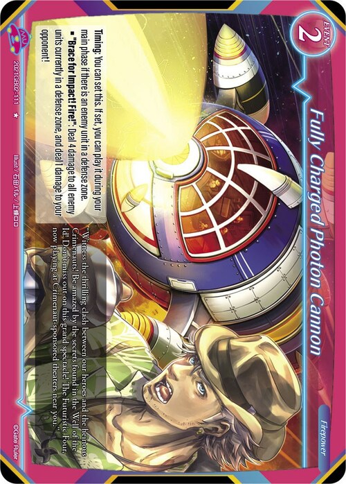 Fully Charged Photon Cannon Card Front