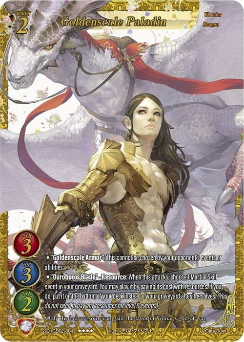 Goldenscale Paladin Card Front