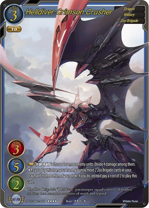Helldiver Crimson Crusher Card Front