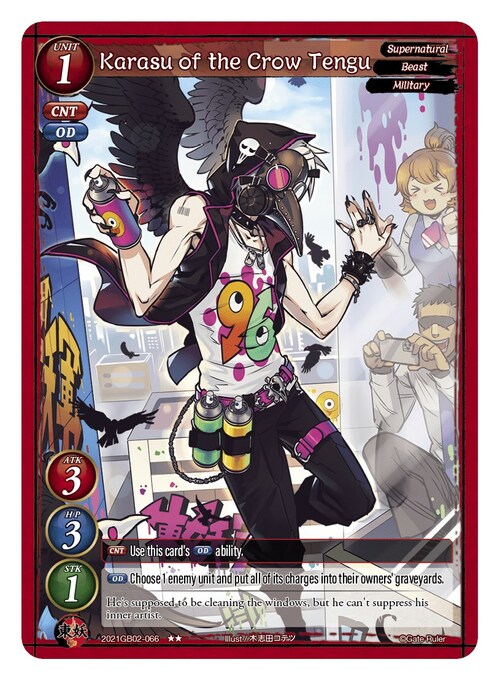 Karasu of the Crow Tengu Card Front