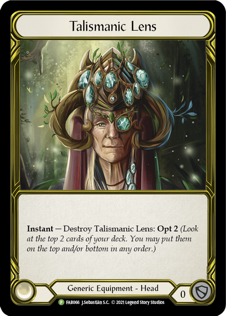 Talismanic Lens Card Front