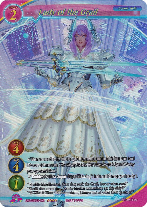 Lady of the Grail Card Front