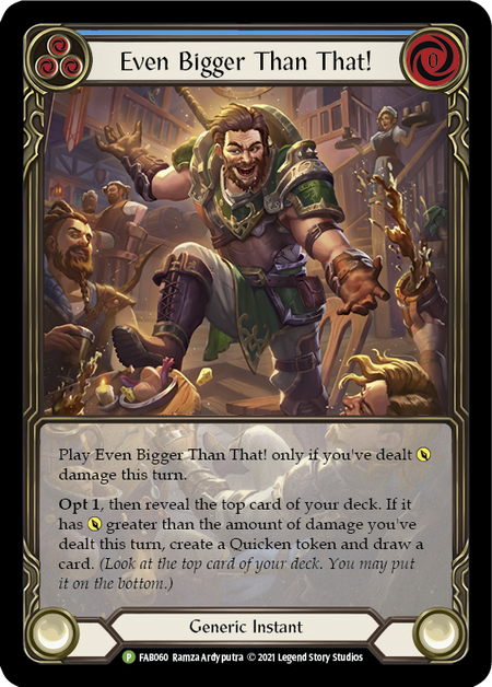 Even Bigger Than That! - Blue Card Front