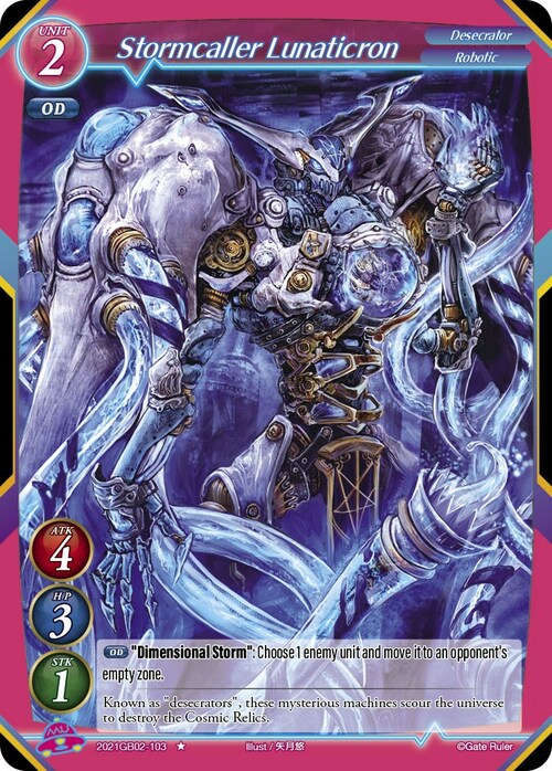 Stormcaller Lunaticron Card Front
