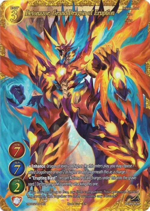 Detonazor, Grand Dragon of Eruption Card Front