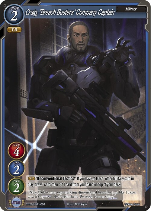 Craig, "Breach Busters" Company Captain Card Front