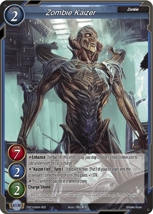Zombie Kaizer Card Front