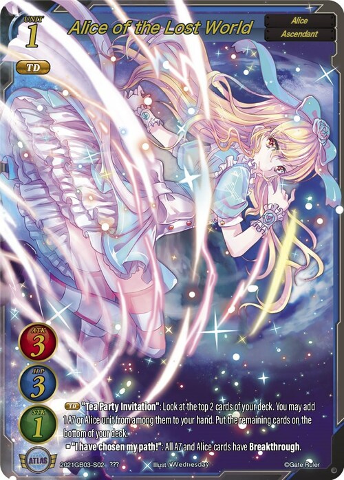 Alice of the Lost World Card Front