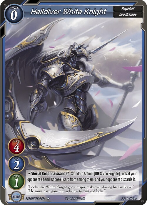 Helldiver White Knight Card Front
