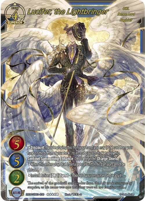 Lucifer, the Lightbringer Card Front
