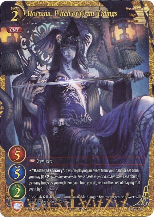 Mortana, Witch of Grim Tidings Card Front