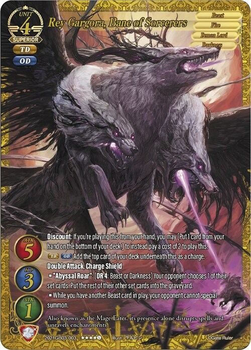 Rey Gargora, Bane of Sorcerers Card Front