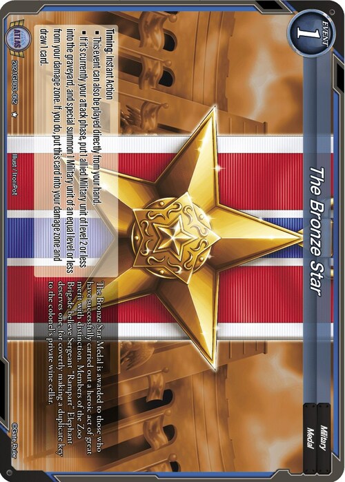 The Bronze Star Card Front