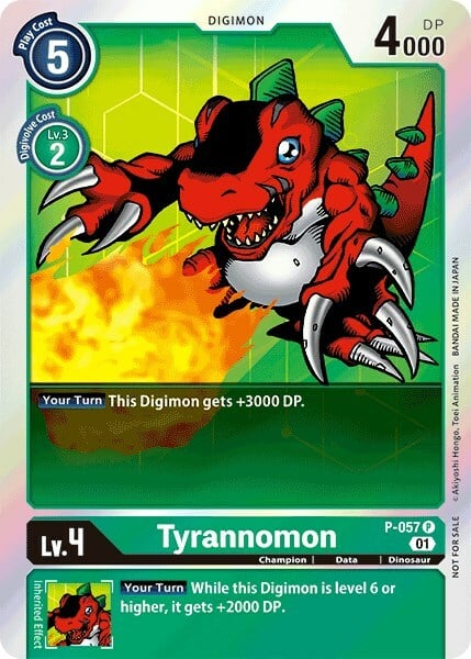 Tyrannomon Card Front