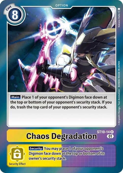 Chaos Degradation Card Front