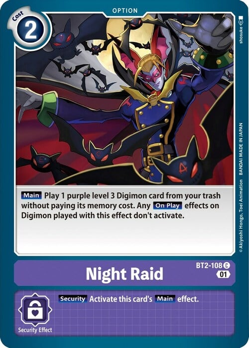 Night Raid Card Front
