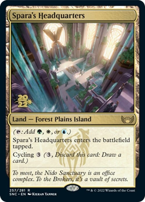 Spara's Headquarters Card Front