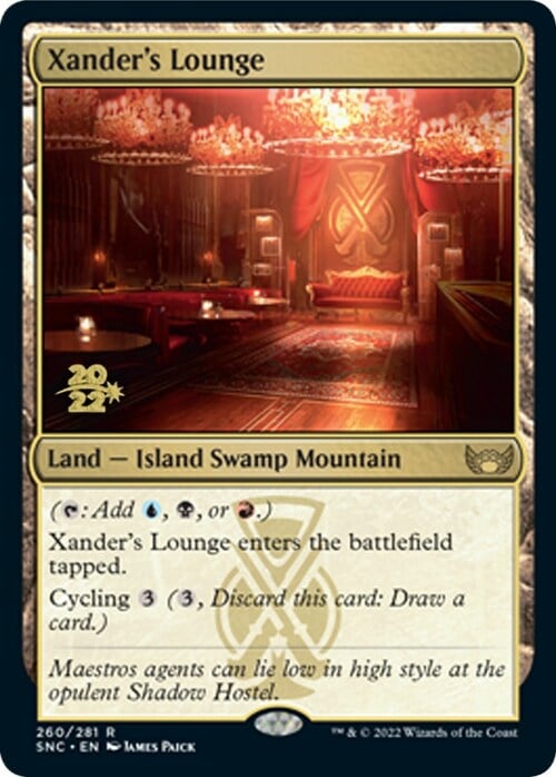 Xander's Lounge Card Front