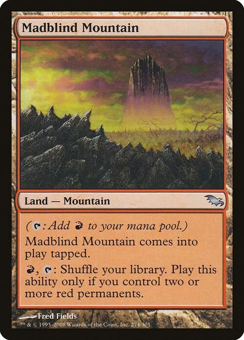 Madblind Mountain Card Front