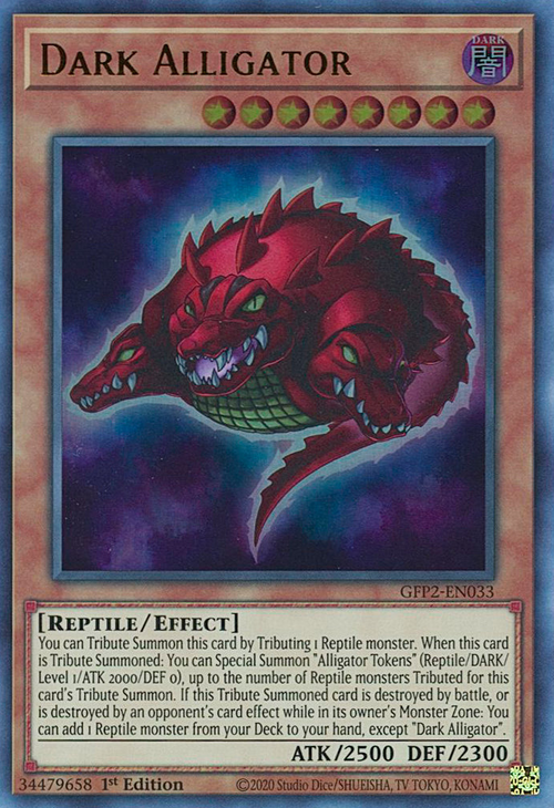 Dark Alligator Card Front