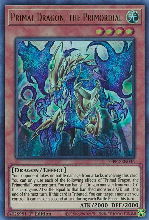 Primal Dragon, the Primordial Card Front