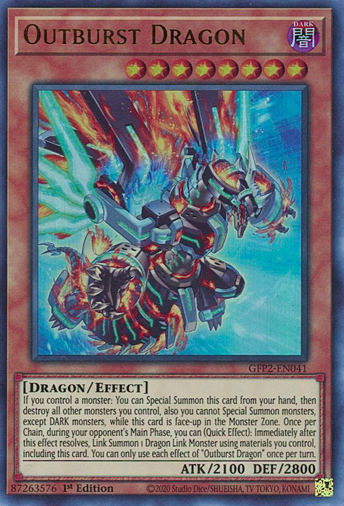 Outburst Dragon Card Front