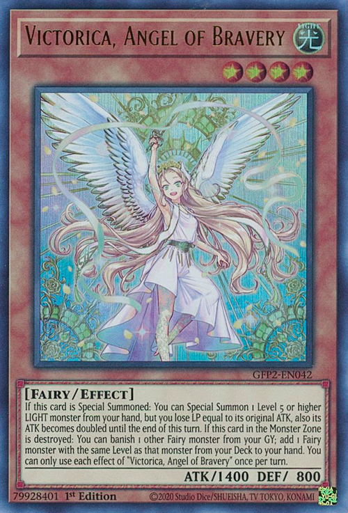 Victorica, Angel of Bravery Card Front