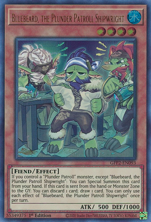 Bluebeard, the Plunder Patroll Shipwright Card Front