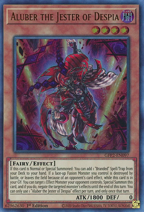 Aluber the Jester of Despia Card Front