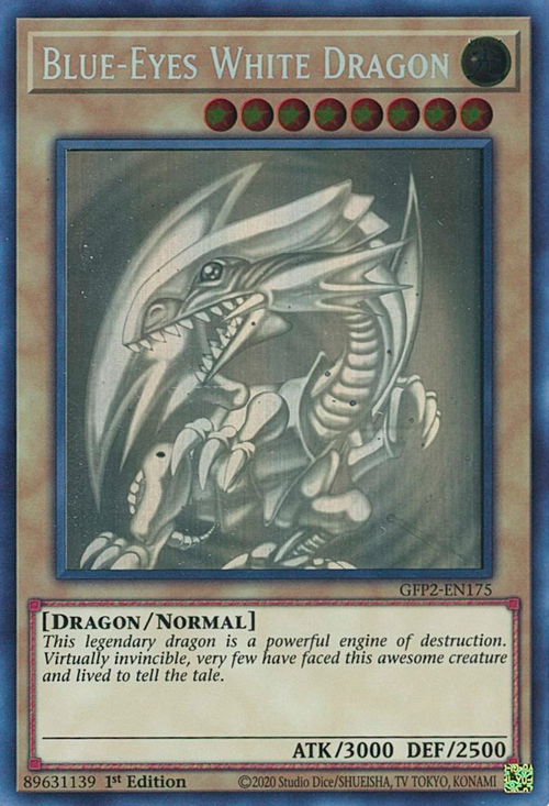 Blue-Eyes White Dragon Card Front