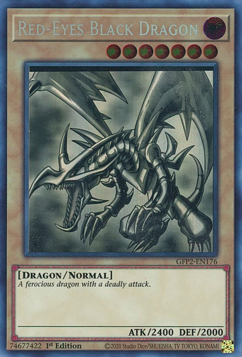 Red-Eyes Black Dragon Card Front