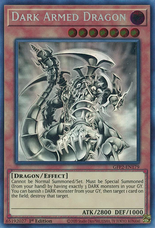 Dark Armed Dragon Card Front