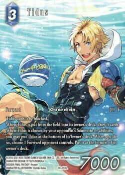 Tidus Card Front