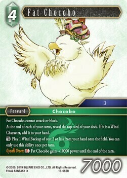 Fat Chocobo Card Front
