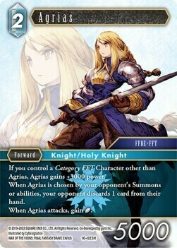 Agrias Card Front