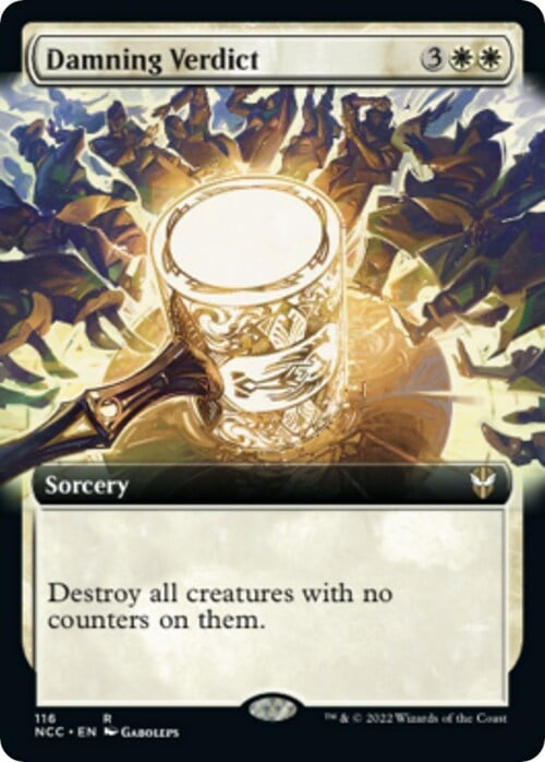 Damning Verdict Card Front