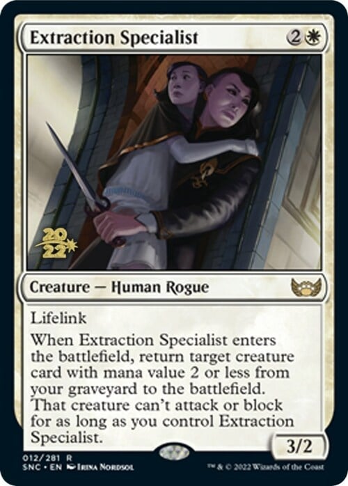 Extraction Specialist Card Front