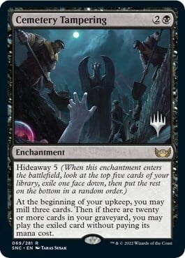 Cemetery Tampering Card Front