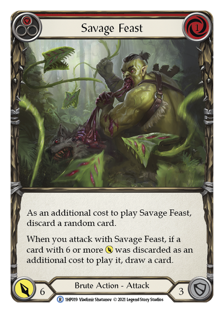 Savage Feast - Red Card Front