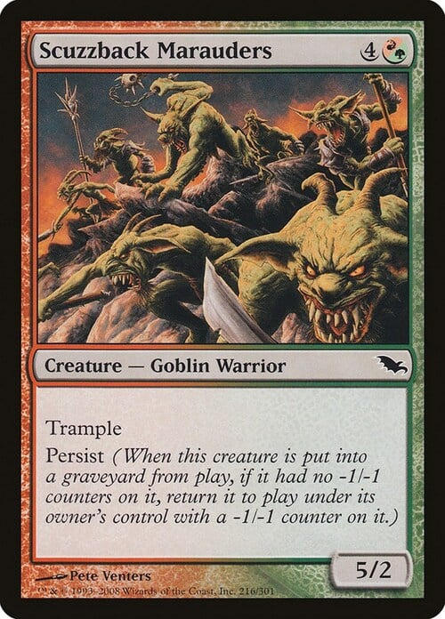 Scuzzback Marauders Card Front