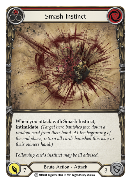 Smash Instinct - Red Card Front