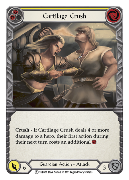Cartilage Crush - Yellow Card Front