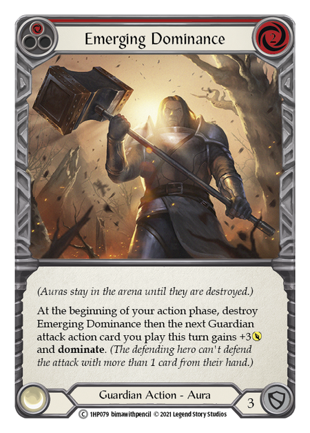 Emerging Dominance (Red) Card Front