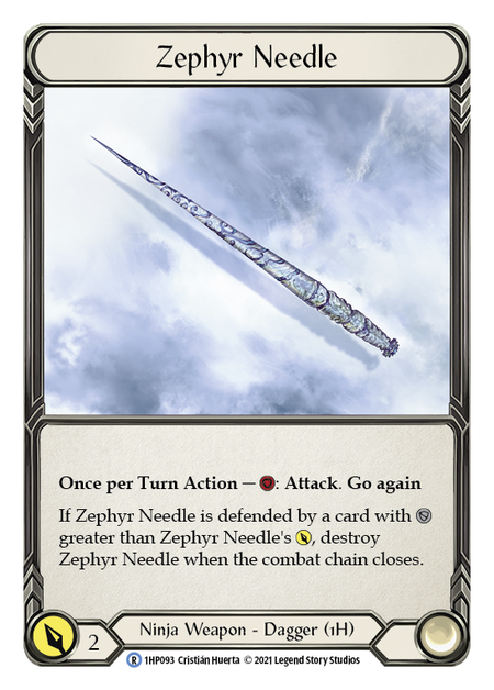 Zephyr Needle Frente