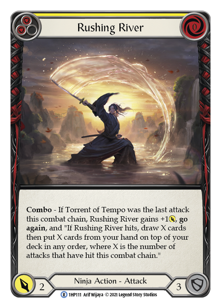 Rushing River - Yellow Card Front