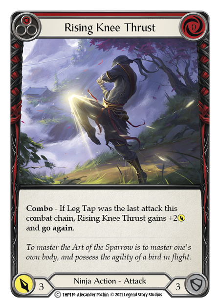 Rising Knee Thrust - Red Card Front