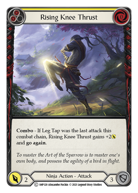 Rising Knee Thrust - Yellow Card Front