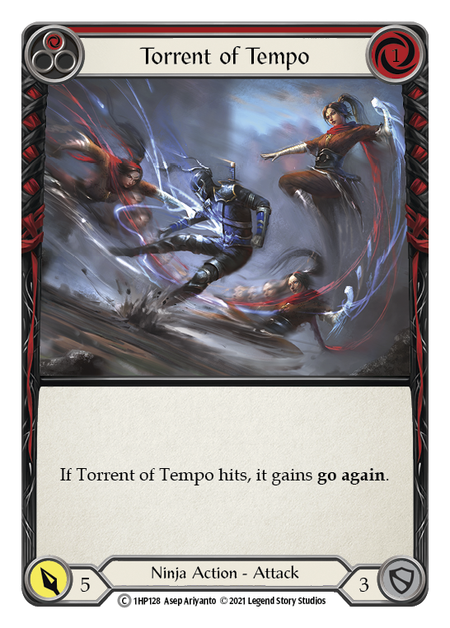 Torrent of Tempo - Red Card Front