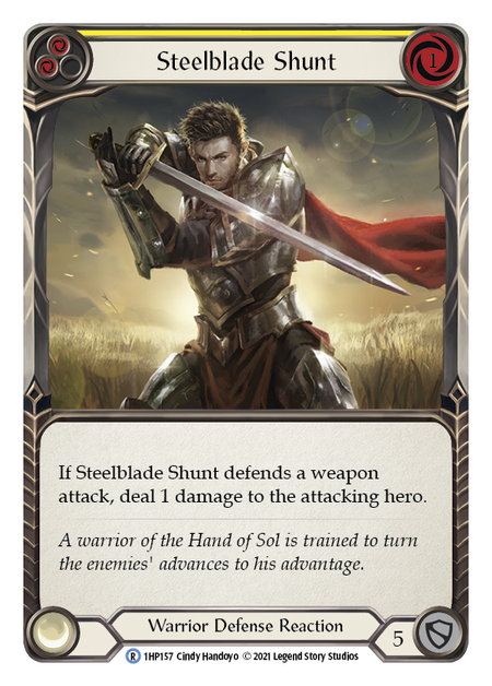 Steelblade Shunt - Yellow Card Front